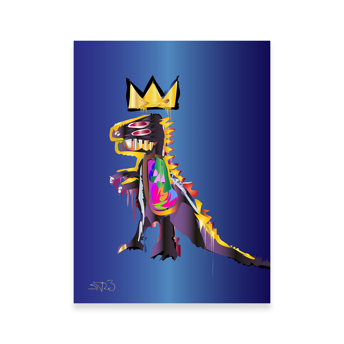 Basquiat Dinosaur Wall Art