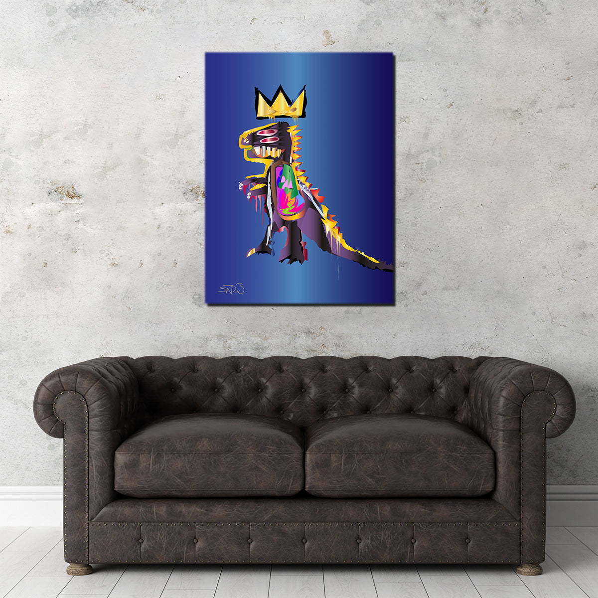 Basquiat Dinosaur Wall Art