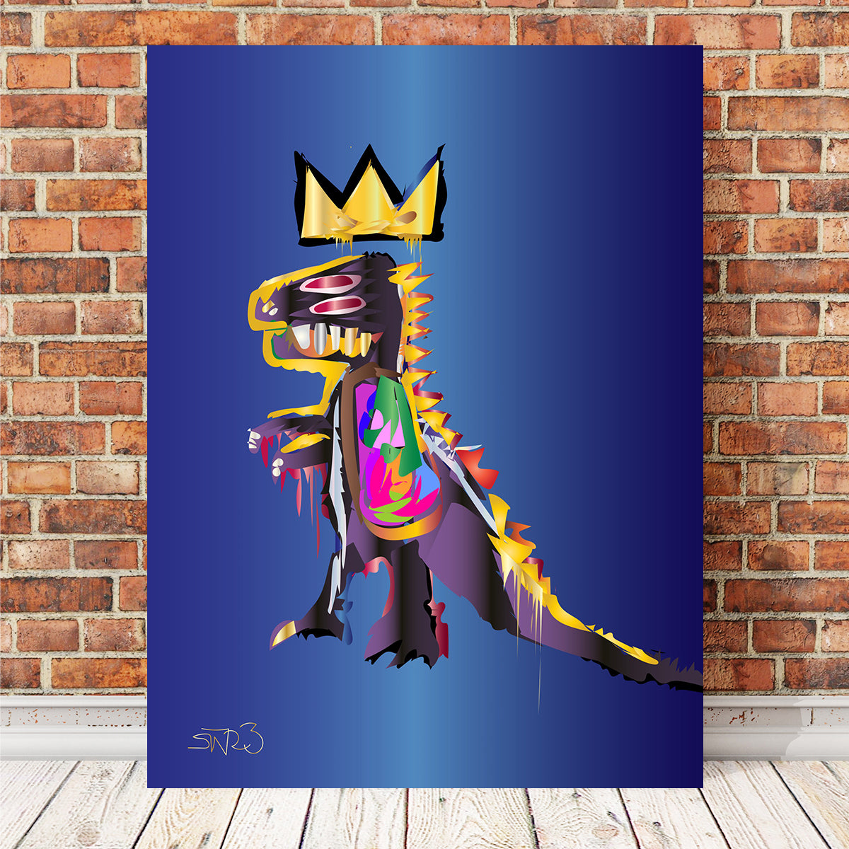 Basquiat Dinosaur Wall Art