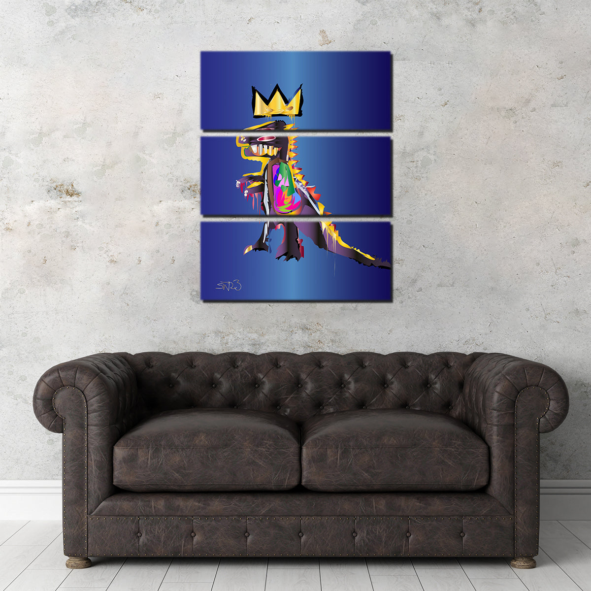 Basquiat Dinosaur Wall Art