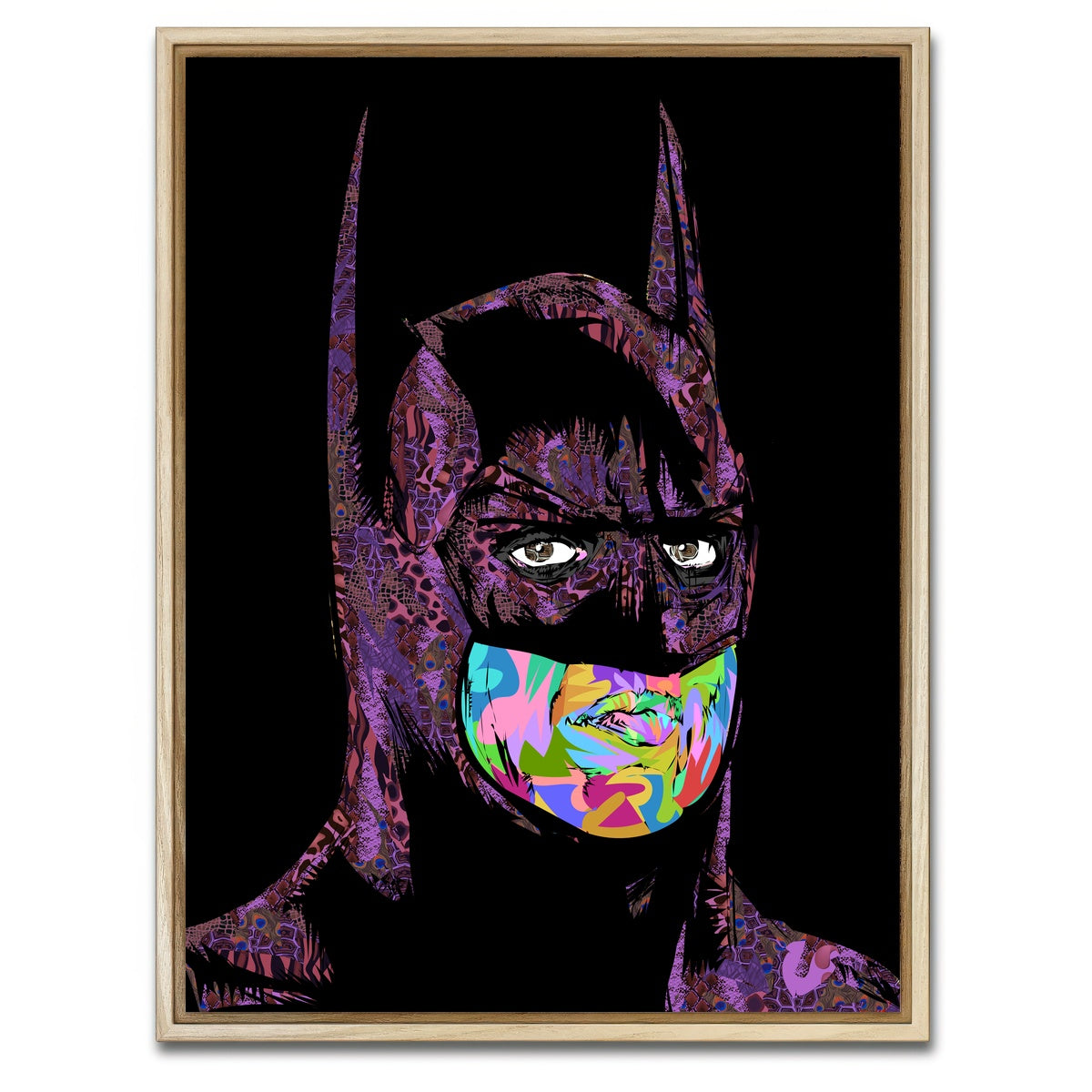 AUTO-MOCKUP WHITE | BATMAN Color | 1 Piece | Natural Framed Canvas | group=3x4