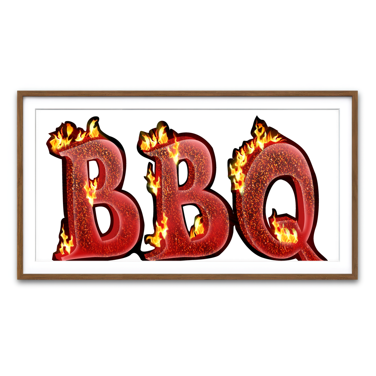 Framed Print 2x1 Walnut