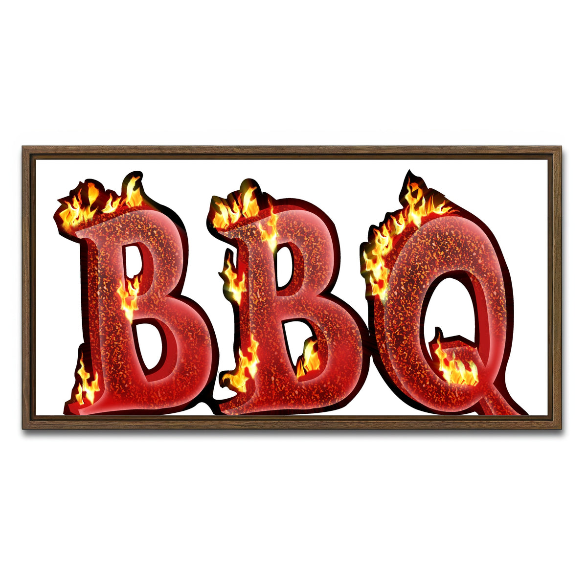 AUTO-MOCKUP WHITE | BBQ | 1 Piece | Walnut Framed Canvas | group=2x1
