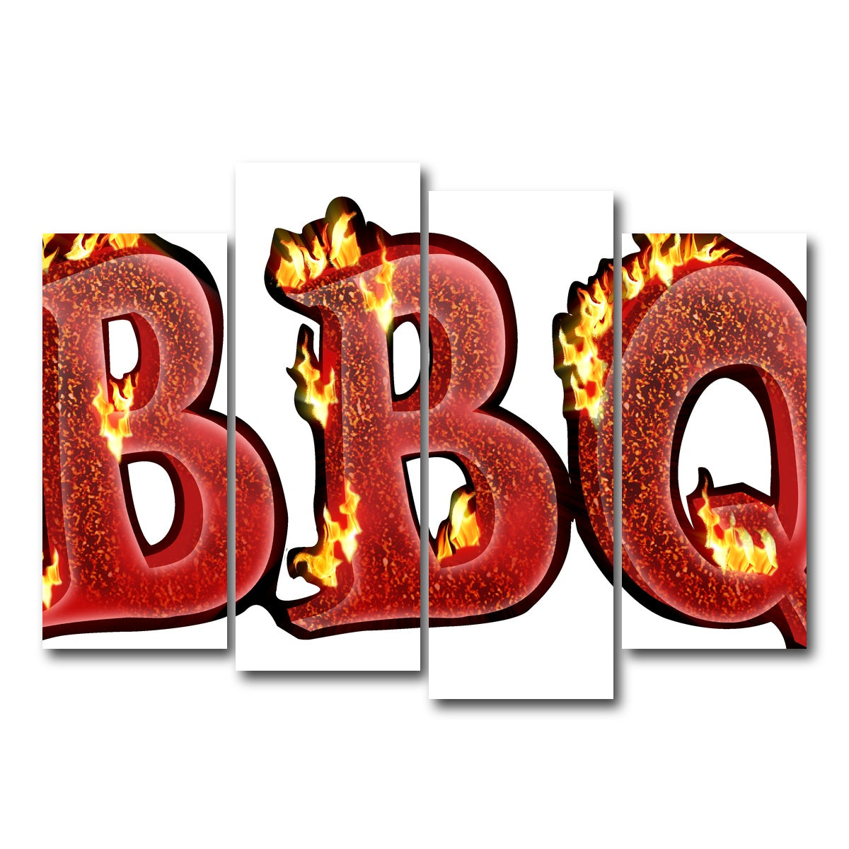 AUTO-MOCKUP WHITE | BBQ | 4 Piece | Gallery Wrap Canvas | group=4_normal