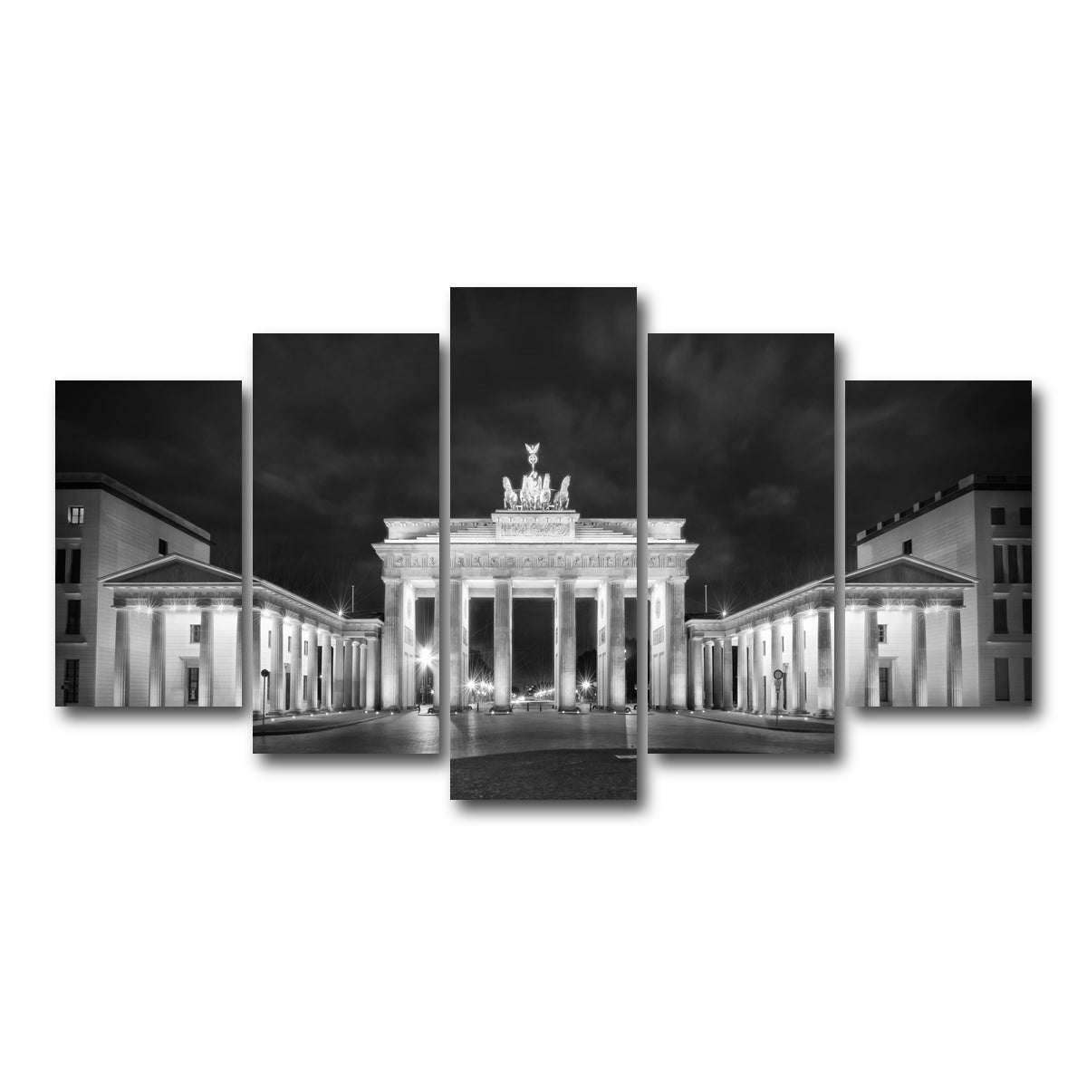 AUTO-MOCKUP WHITE | BERLIN Brandenburg Gate | 5 Piece | Gallery Wrap Canvas | group=5_normal