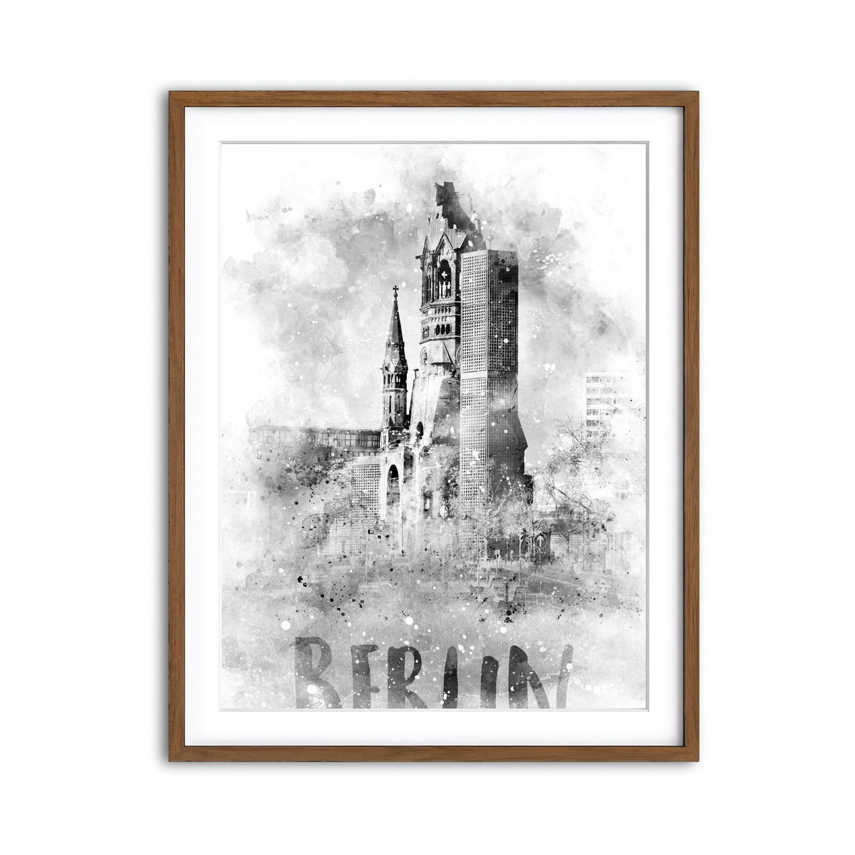 Framed Print 3x4 Walnut