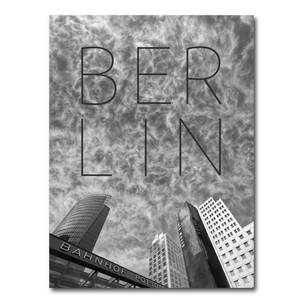 AUTO-MOCKUP WHITE | BERLIN Potsdamer Platz | 1 Piece | Gallery Wrap Canvas | group=3x4