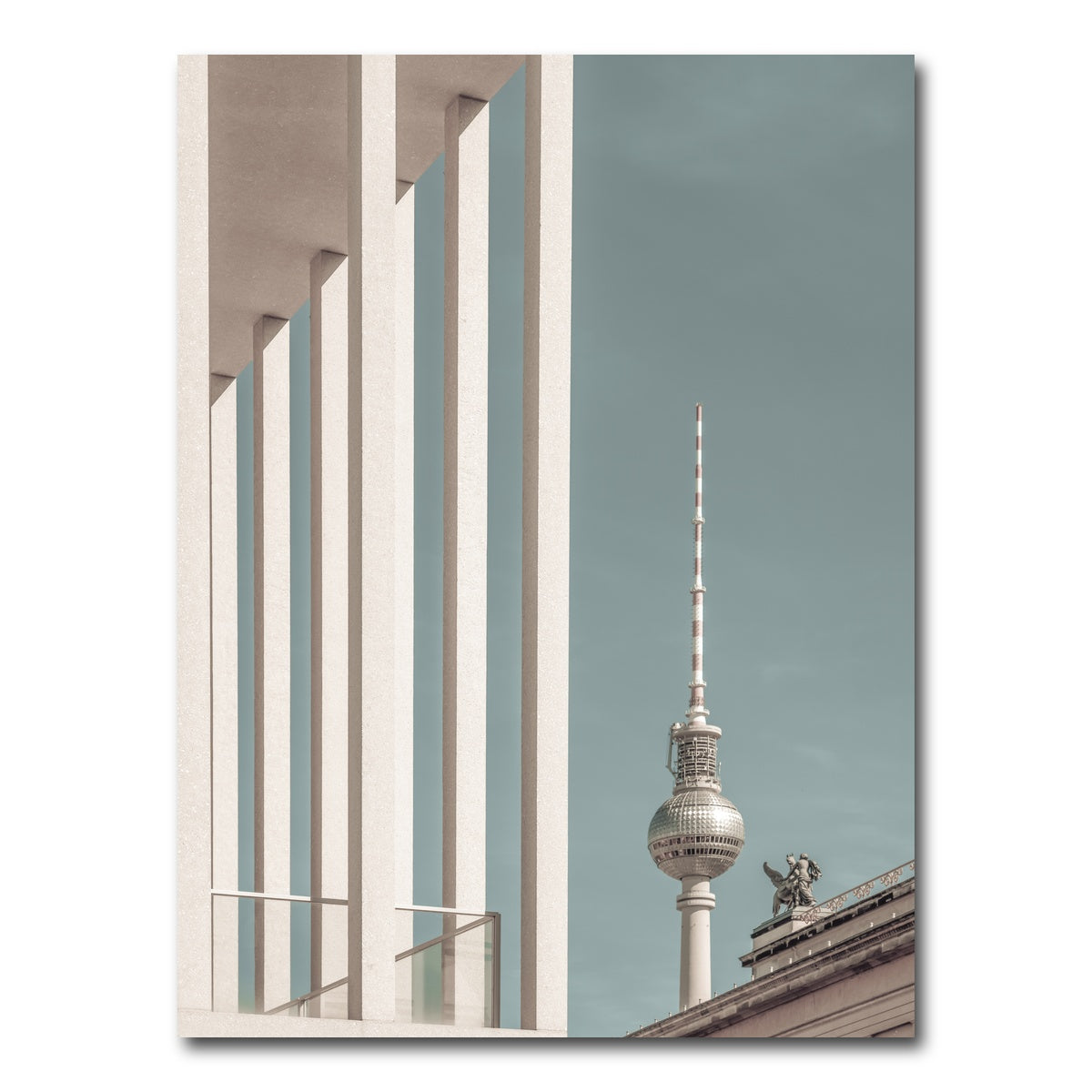 AUTO-MOCKUP WHITE | BERLIN Television Tower & Museum Island | 1 Piece | Gallery Wrap Canvas | group=3x4