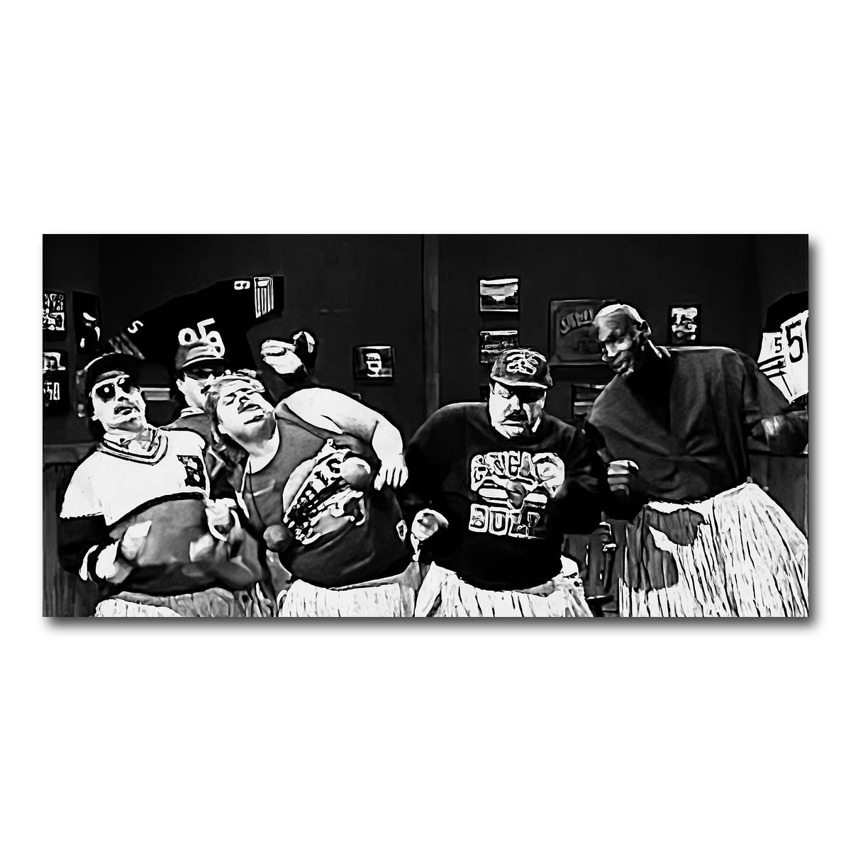 AUTO-MOCKUP WHITE | BILL SWERSKI & JORDAN Grayscale | 1 Piece | Gallery Wrap Canvas | group=2x1