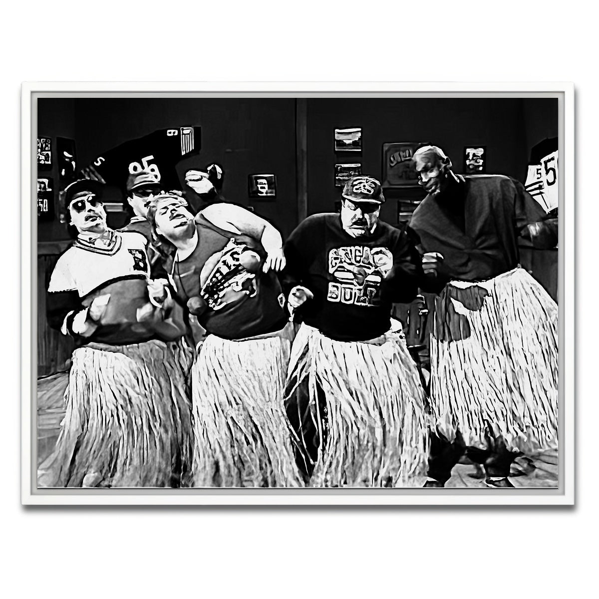 AUTO-MOCKUP WHITE | BILL SWERSKI & JORDAN Grayscale | 1 Piece | White Framed Canvas | group=4x3