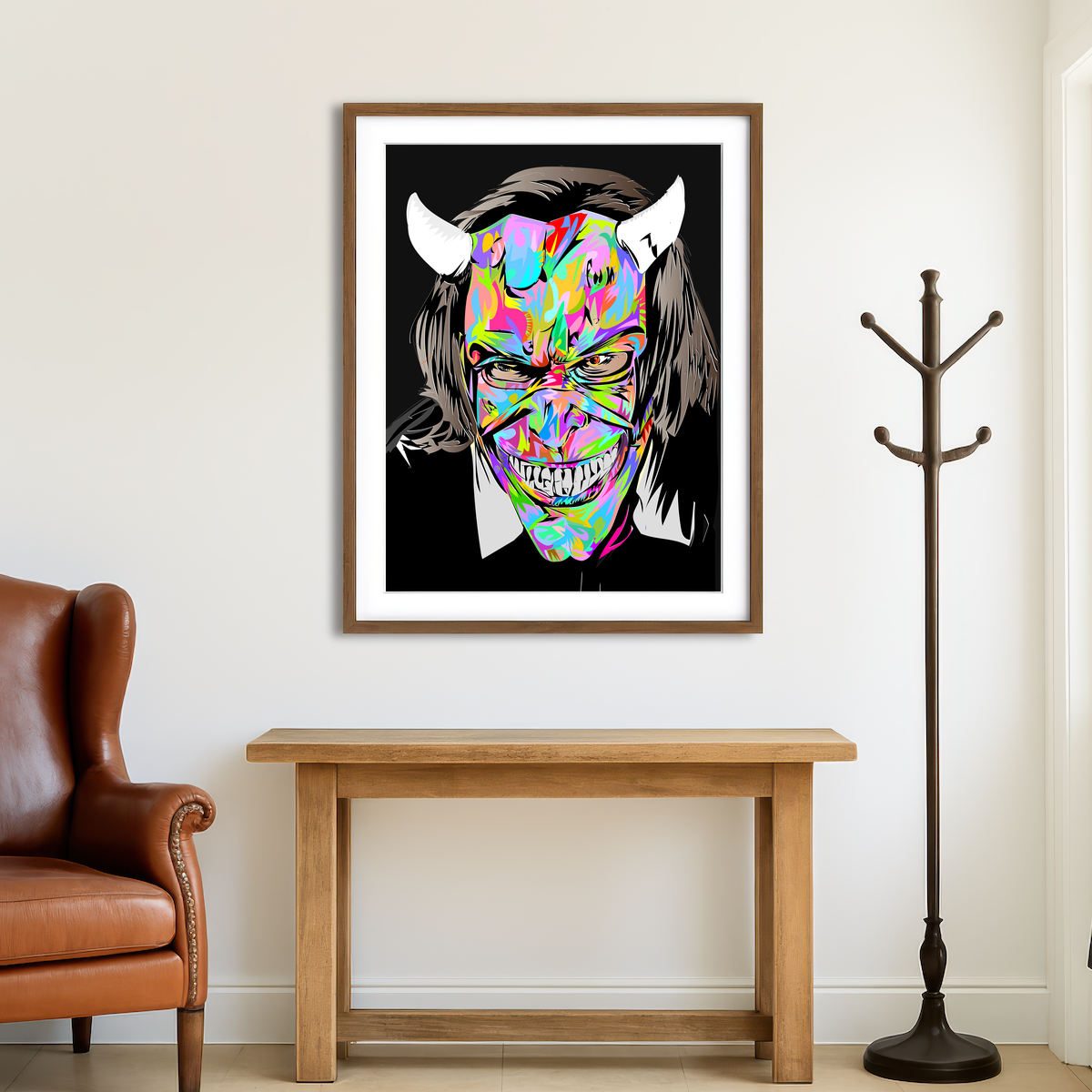 AUTO-MOCKUP ROOM | Black Phone Wall Art