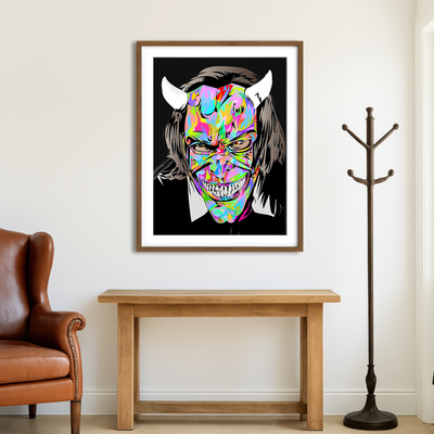 AUTO-MOCKUP ROOM | Black Phone Wall Art