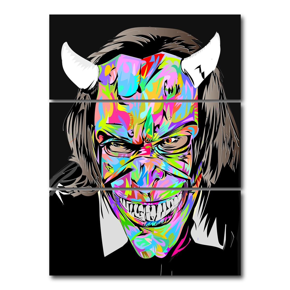 AUTO-MOCKUP WHITE | BLACK PHONE | 3 Piece | Gallery Wrap Canvas | group=8x18_stacked