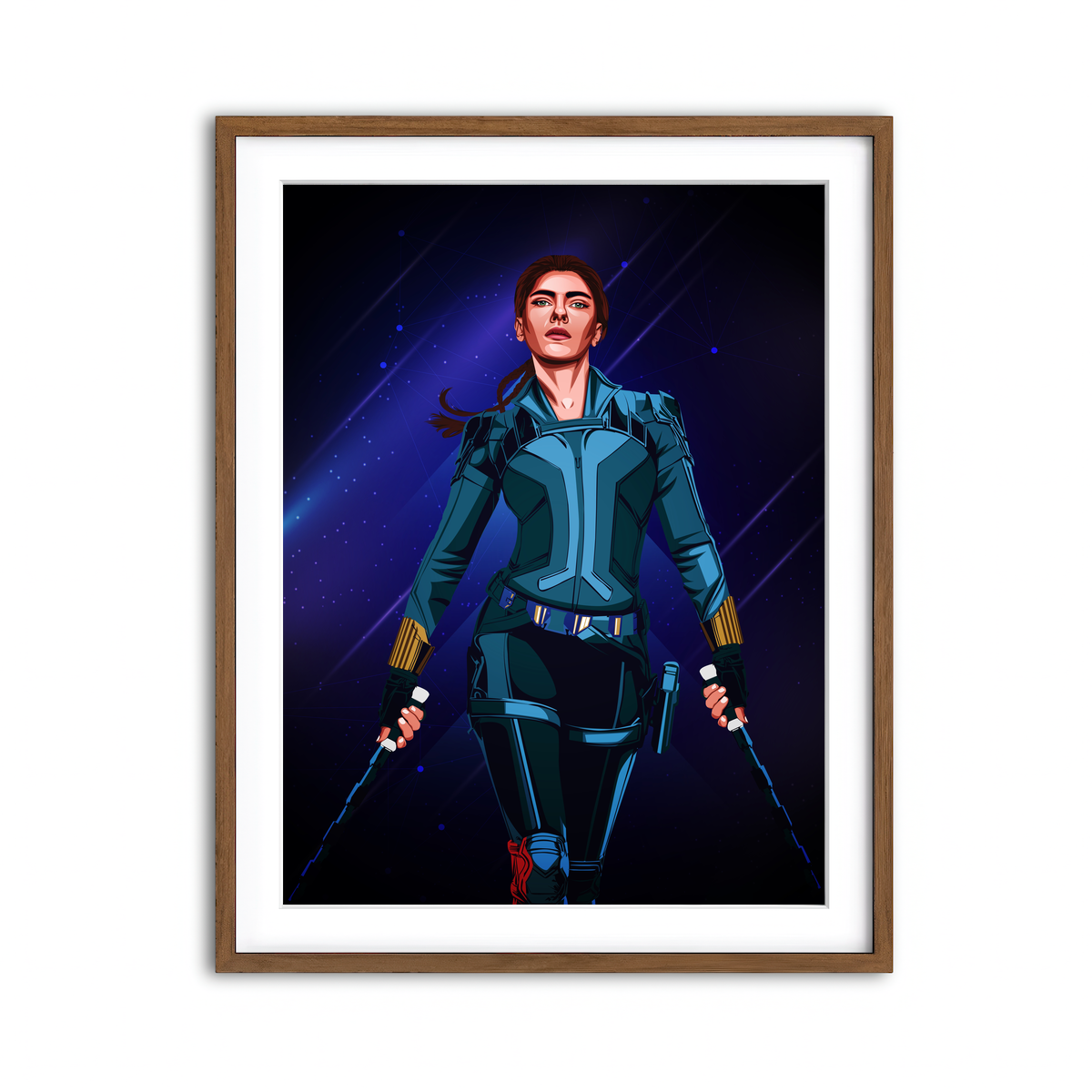 Framed Print 3x4 Walnut