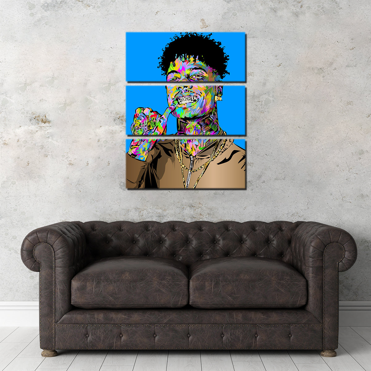 Blue Face Wall Art