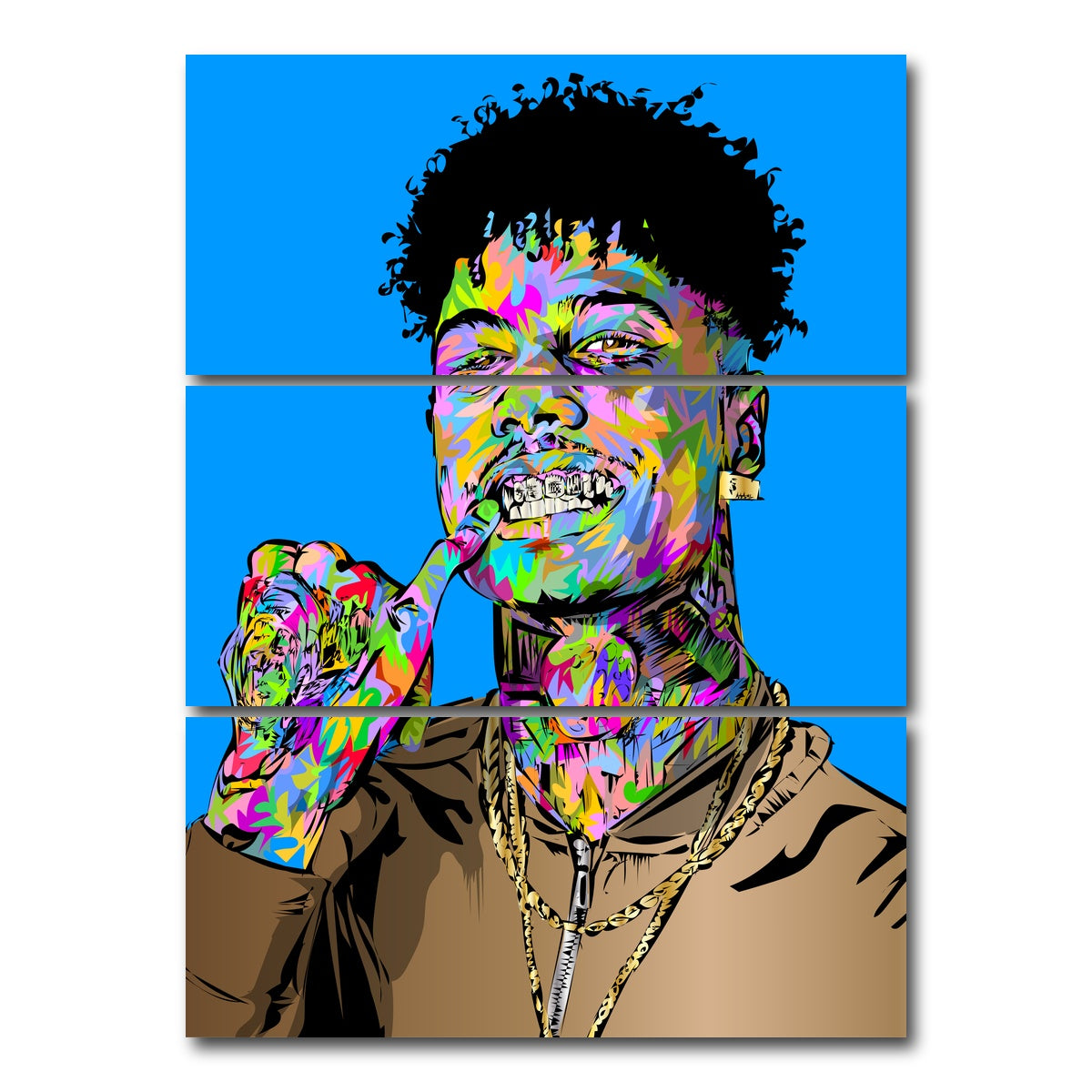 AUTO-MOCKUP WHITE | BLUE FACE | 3 Piece | Gallery Wrap Canvas | group=8x18_stacked