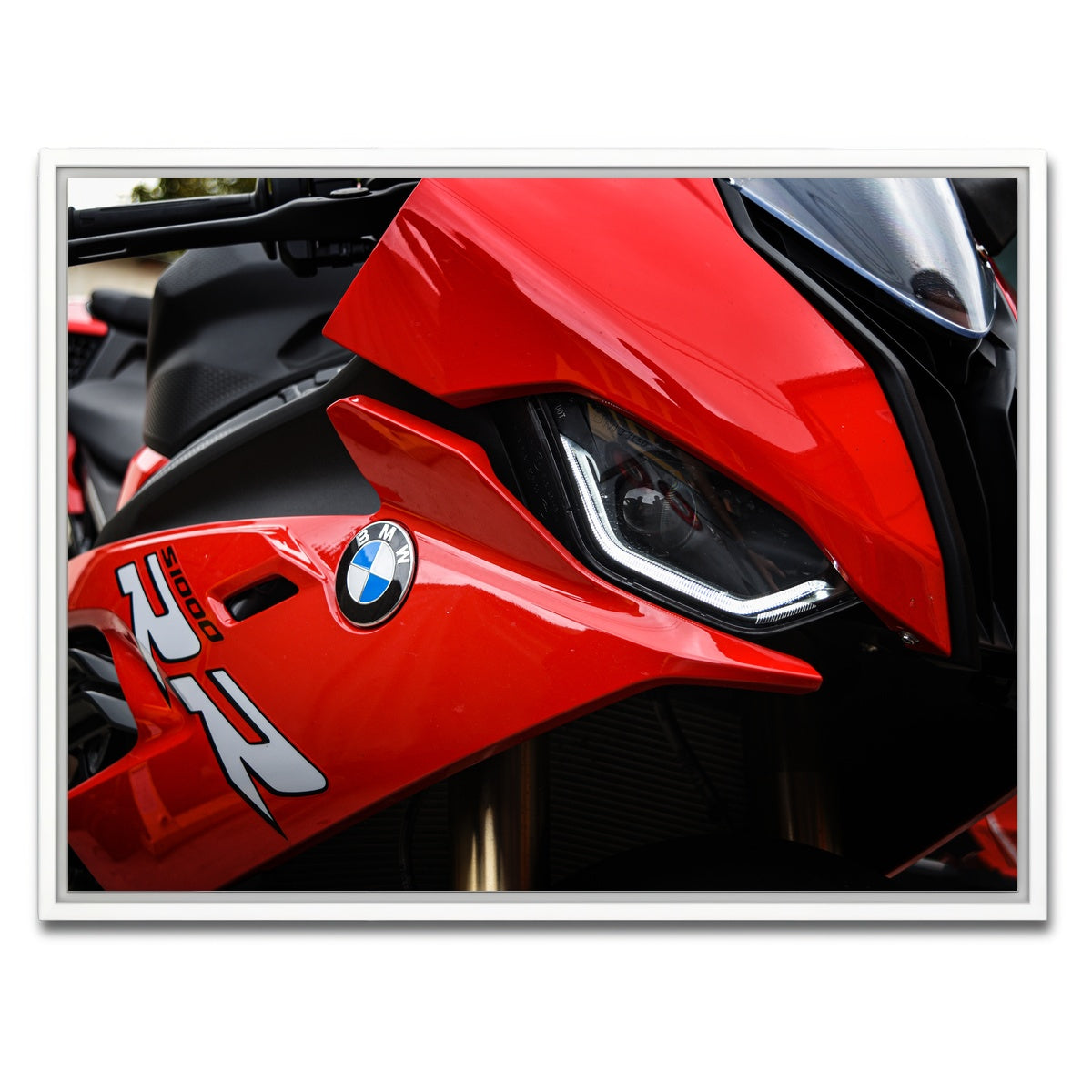 AUTO-MOCKUP WHITE | BMW S1000 | 1 Piece | White Framed Canvas | group=4x3