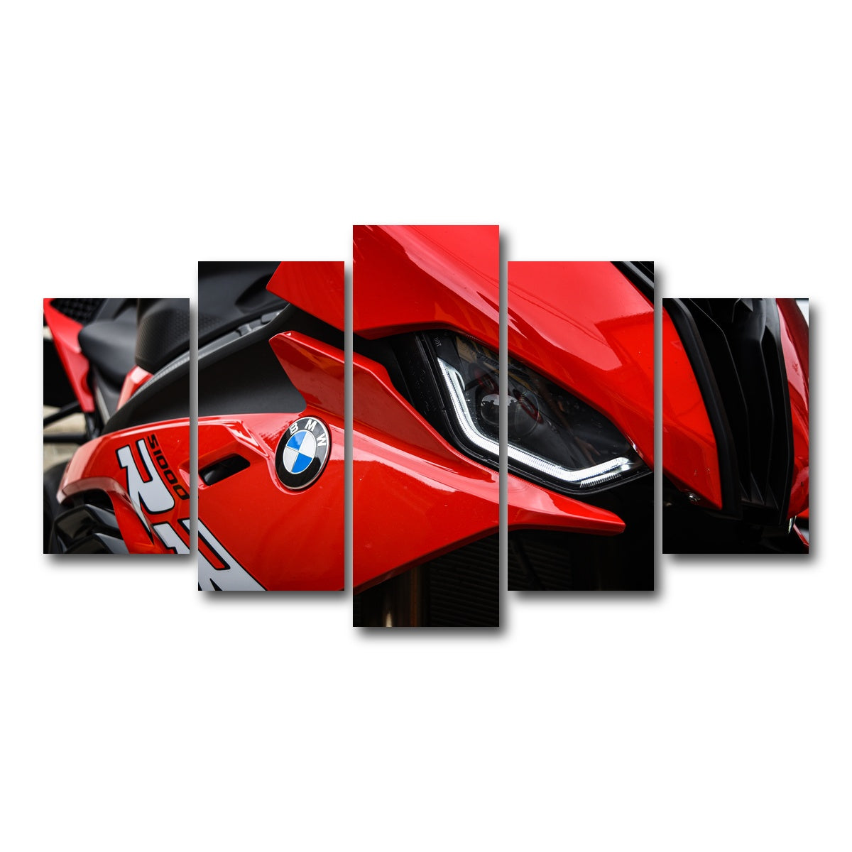 AUTO-MOCKUP WHITE | BMW S1000 | 5 Piece | Gallery Wrap Canvas | group=5_normal
