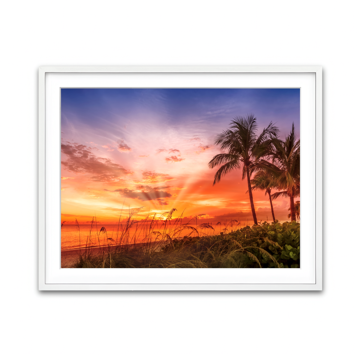 Framed Print 4x3 White