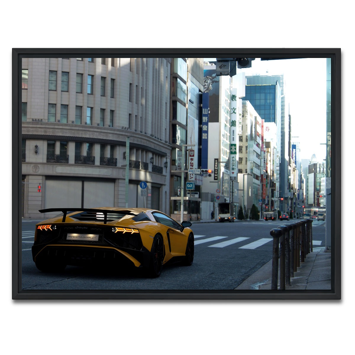 AUTO-MOCKUP WHITE | BOSS FIGHT | 1 Piece | Black Framed Canvas | group=4x3
