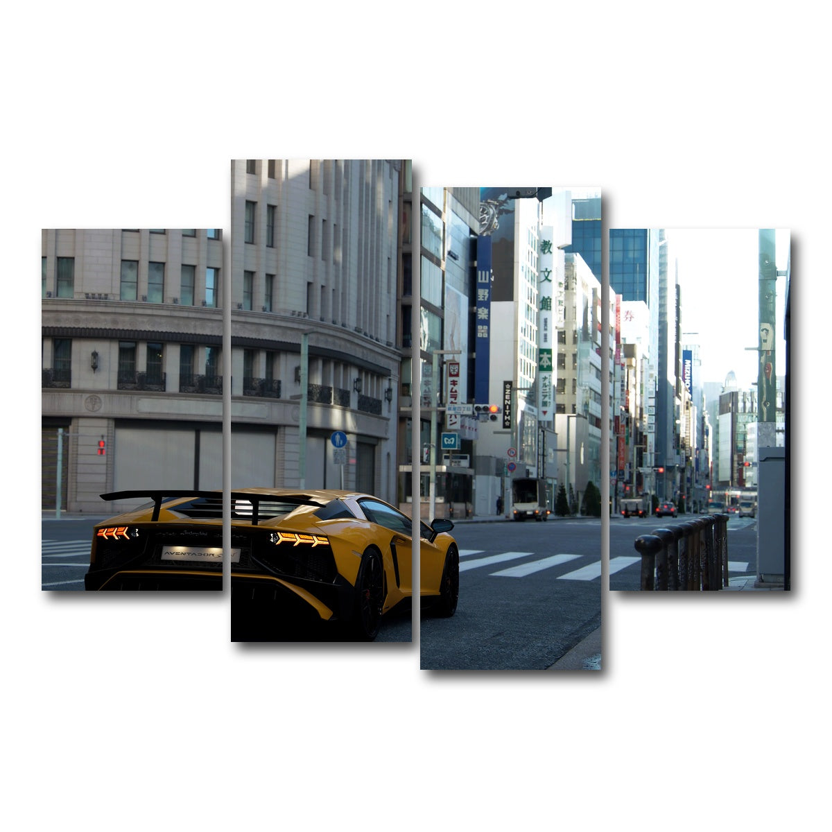 AUTO-MOCKUP WHITE | BOSS FIGHT | 4 Piece | Gallery Wrap Canvas | group=4_short