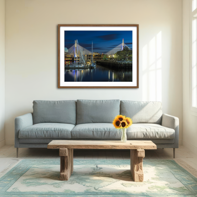 AUTO-MOCKUP ROOM | Boston Bunker Hill Bridge Wall Art