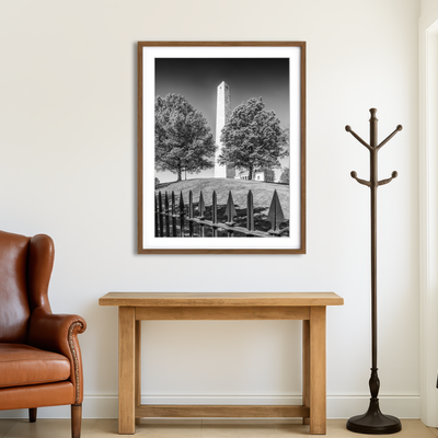 AUTO-MOCKUP ROOM | Boston Bunker Hill Monument Wall Art