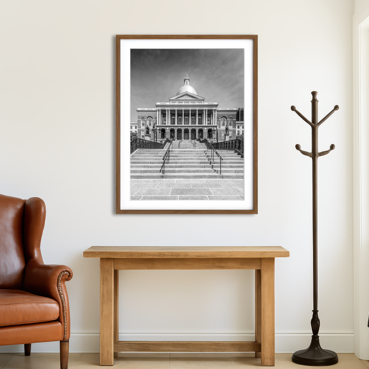 AUTO-MOCKUP ROOM | Boston Massachusetts State House Wall Art