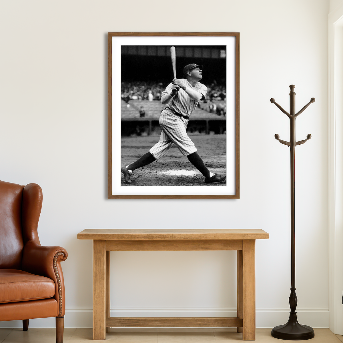 AUTO-MOCKUP ROOM | Babe Ruth Wall Art