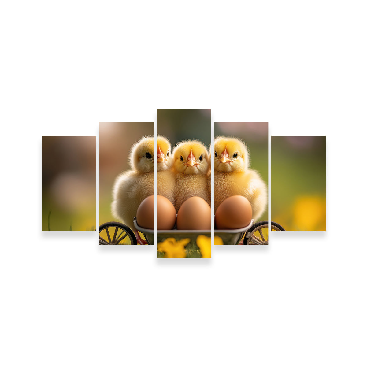 Baby Chicken Eggs Wall Art