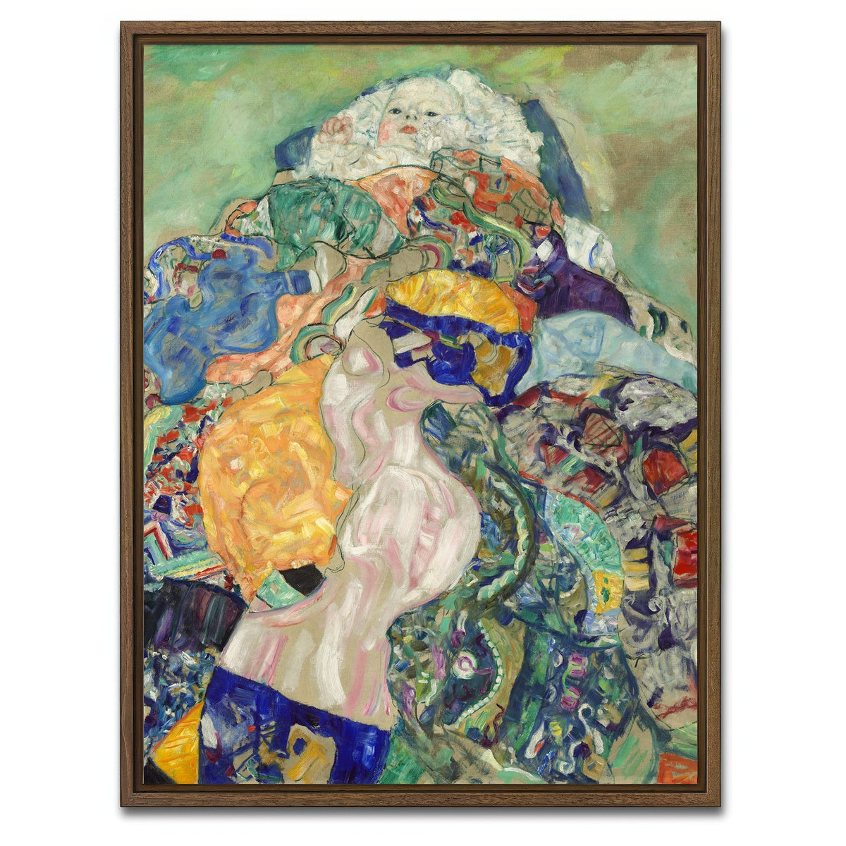 AUTO-MOCKUP WHITE | Baby - Cradle | 1 Piece | Walnut Framed Canvas | group=3x4