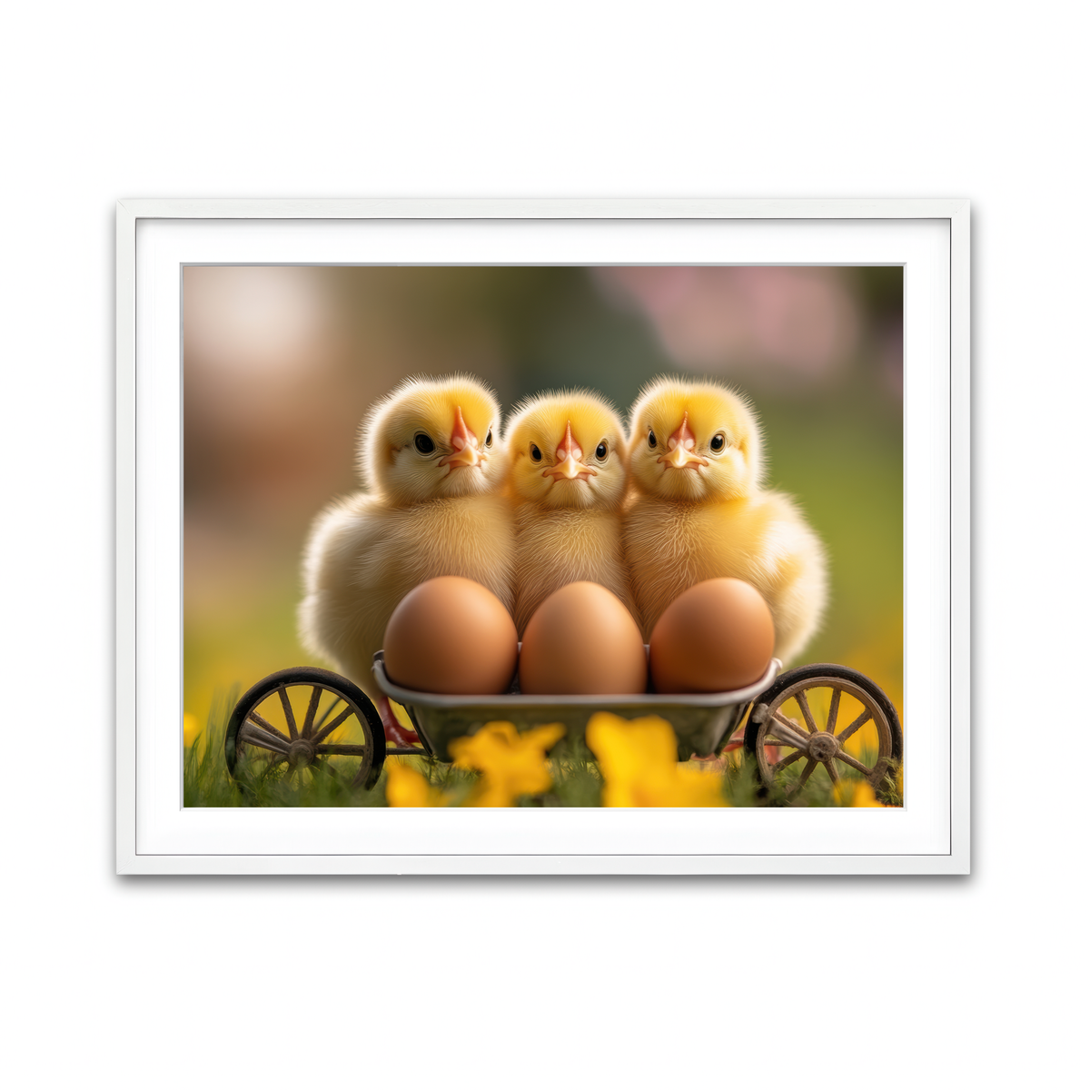 Framed Print 4x3 White