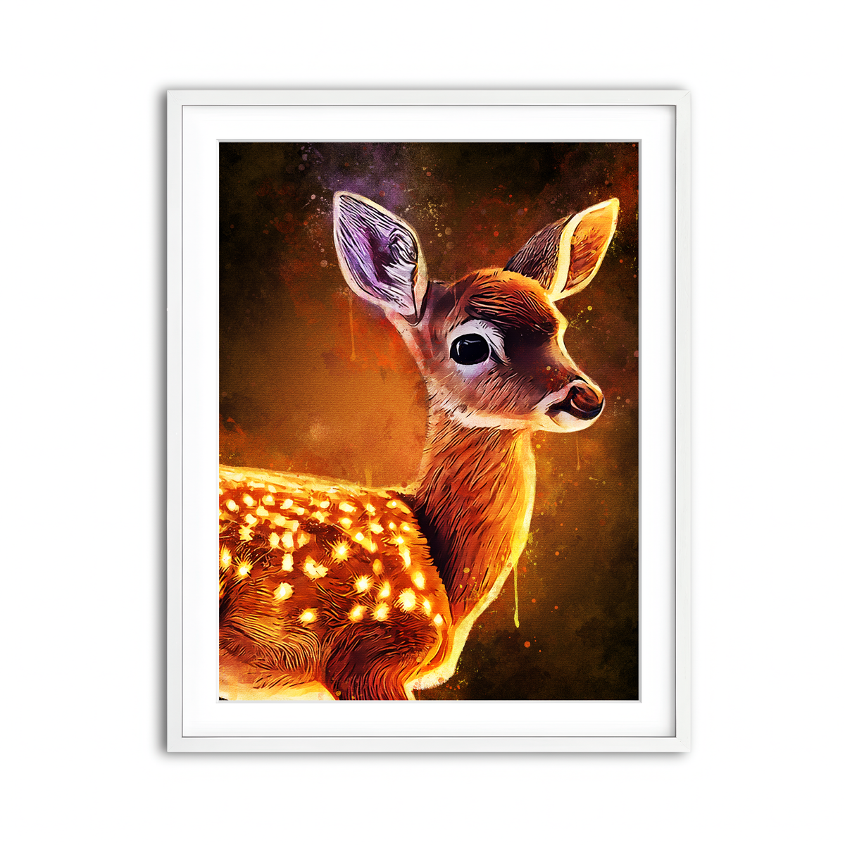 Framed Print 3x4 White