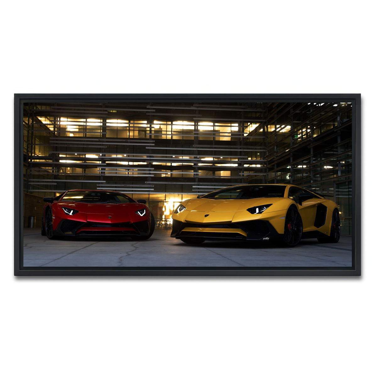AUTO-MOCKUP WHITE | Bad Boy Combo | 1 Piece | Black Framed Canvas | group=2x1