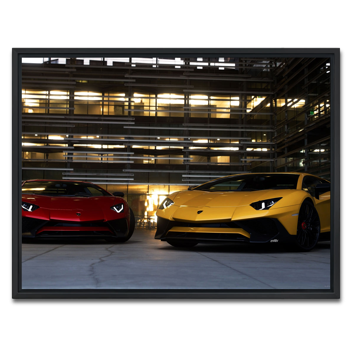 AUTO-MOCKUP WHITE | Bad Boy Combo | 1 Piece | Black Framed Canvas | group=4x3