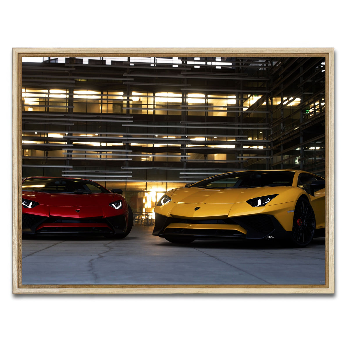 AUTO-MOCKUP WHITE | Bad Boy Combo | 1 Piece | Natural Framed Canvas | group=4x3