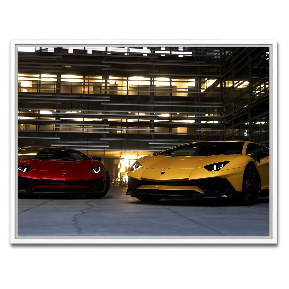 AUTO-MOCKUP WHITE | Bad Boy Combo | 1 Piece | White Framed Canvas | group=4x3