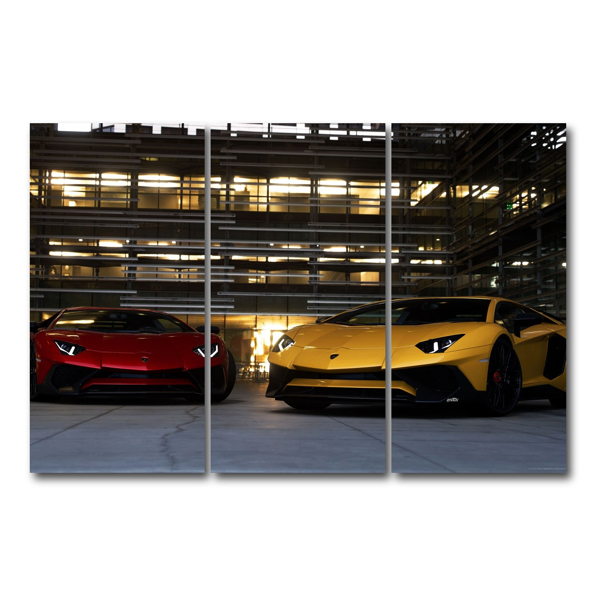 AUTO-MOCKUP WHITE | Bad Boy Combo | 3 Piece | Gallery Wrap Canvas | group=12x24