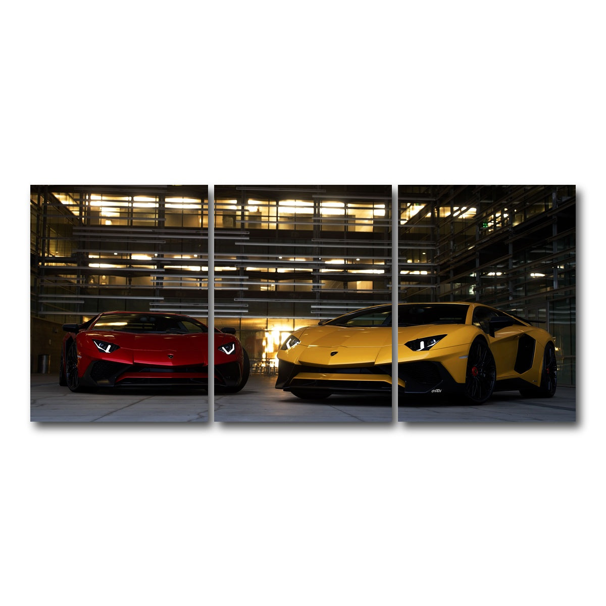 AUTO-MOCKUP WHITE | Bad Boy Combo | 3 Piece | Gallery Wrap Canvas | group=18x24