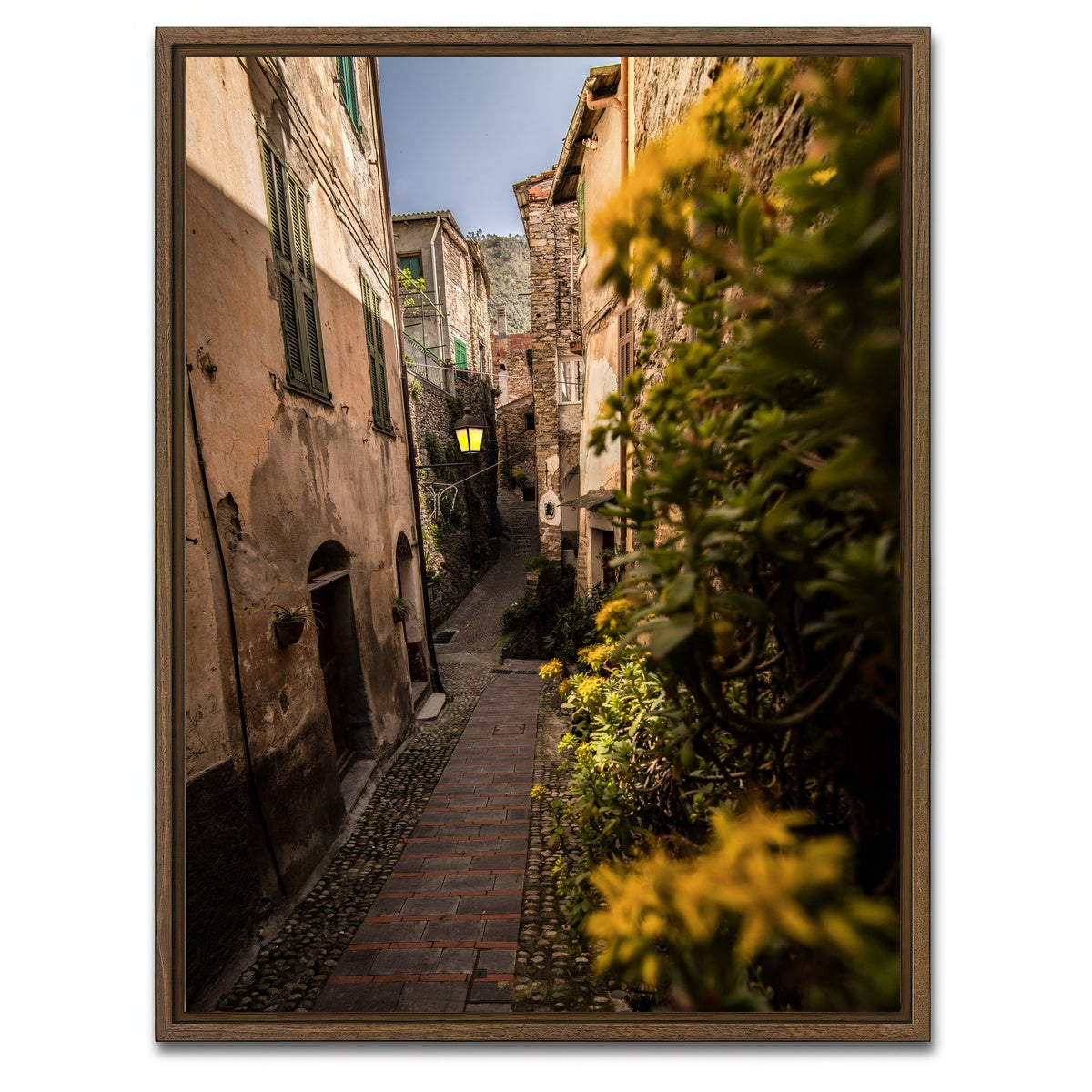 AUTO-MOCKUP WHITE | Badalucco | 1 Piece | Walnut Framed Canvas | group=3x4