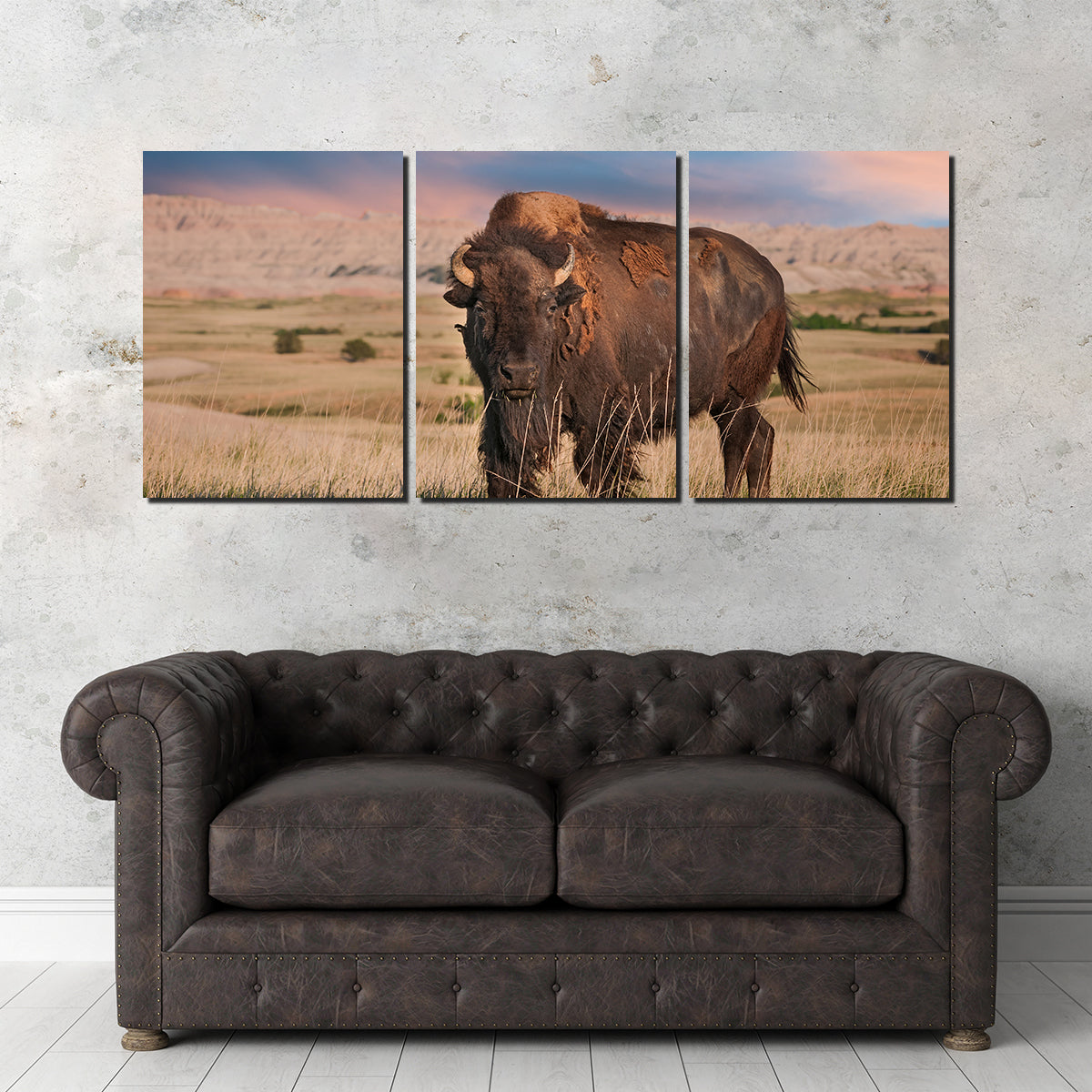 Badlands Bison Bull Wall Art