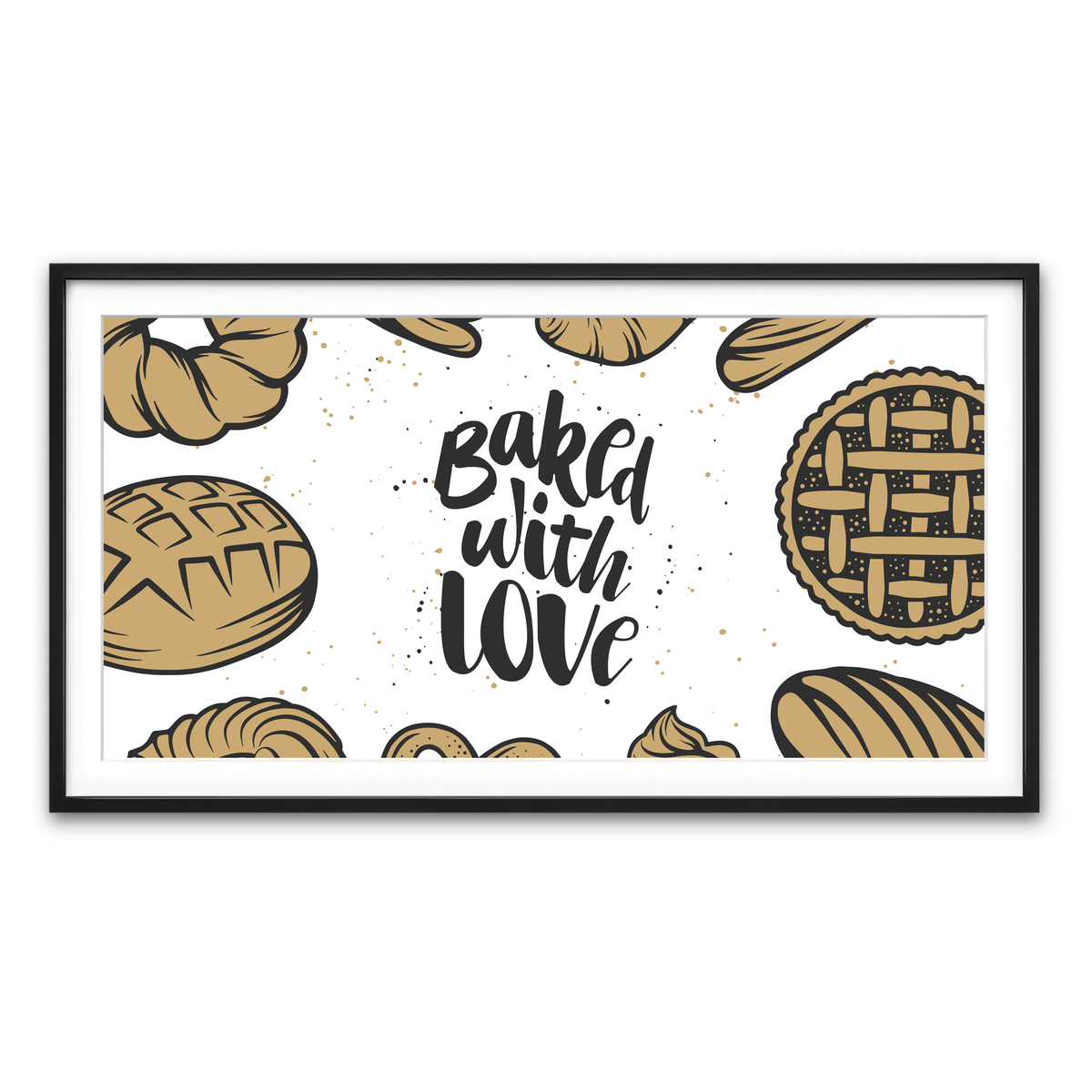 Framed Print 2x1 Black