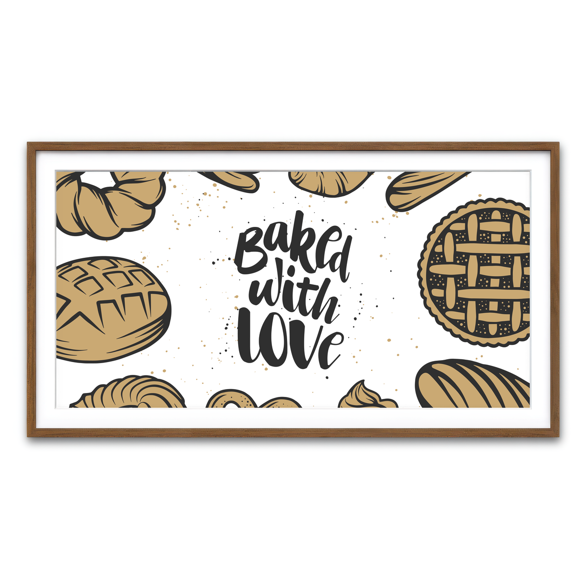 Framed Print 2x1 Walnut