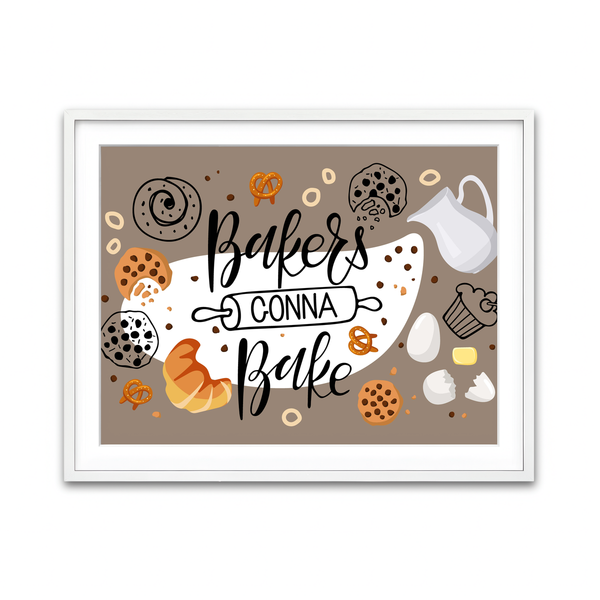 Framed Print 4x3 White