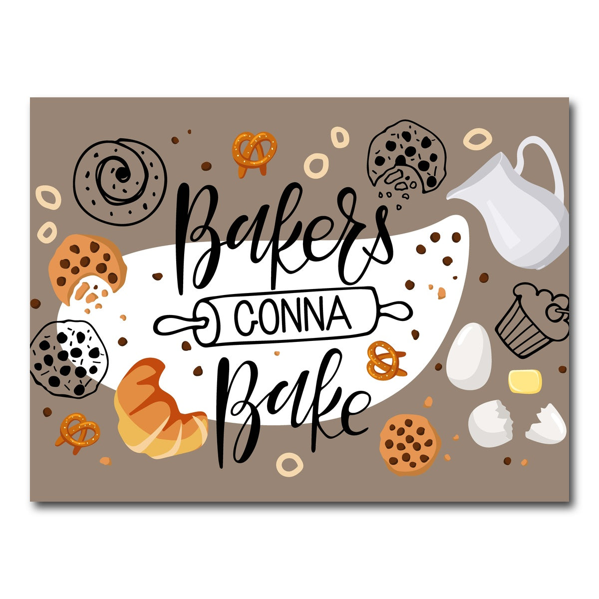 AUTO-MOCKUP WHITE | Baker Gonna Bake | 1 Piece | Gallery Wrap Canvas | group=4x3