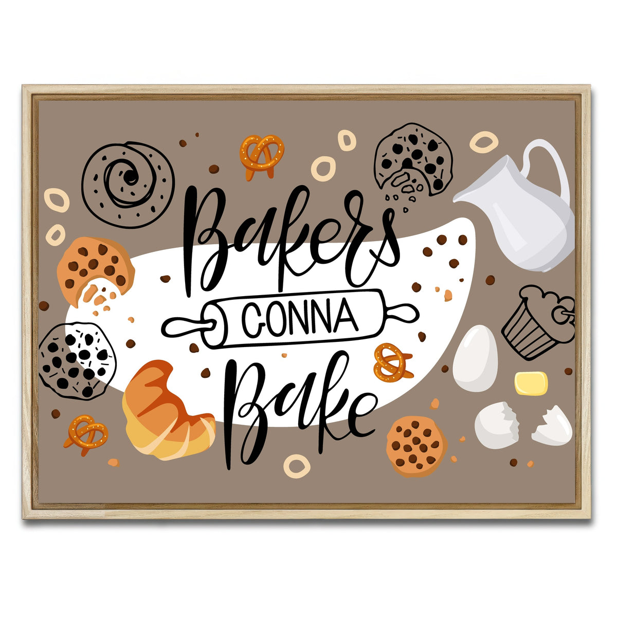 AUTO-MOCKUP WHITE | Baker Gonna Bake | 1 Piece | Natural Framed Canvas | group=4x3