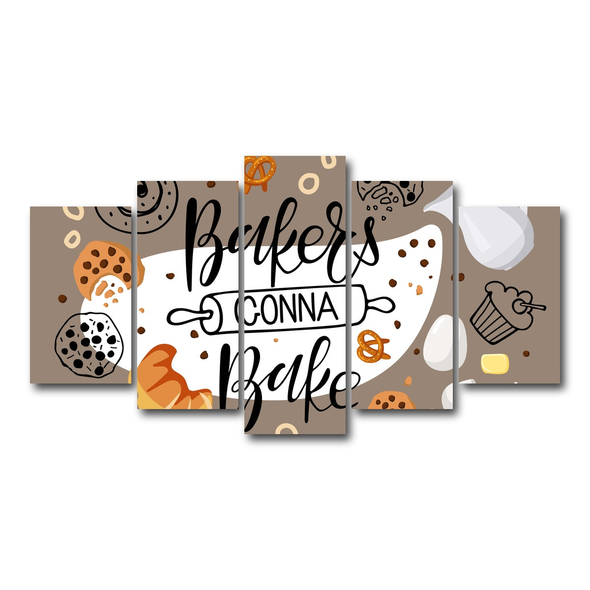 AUTO-MOCKUP WHITE | Baker Gonna Bake | 5 Piece | Gallery Wrap Canvas | group=5_normal