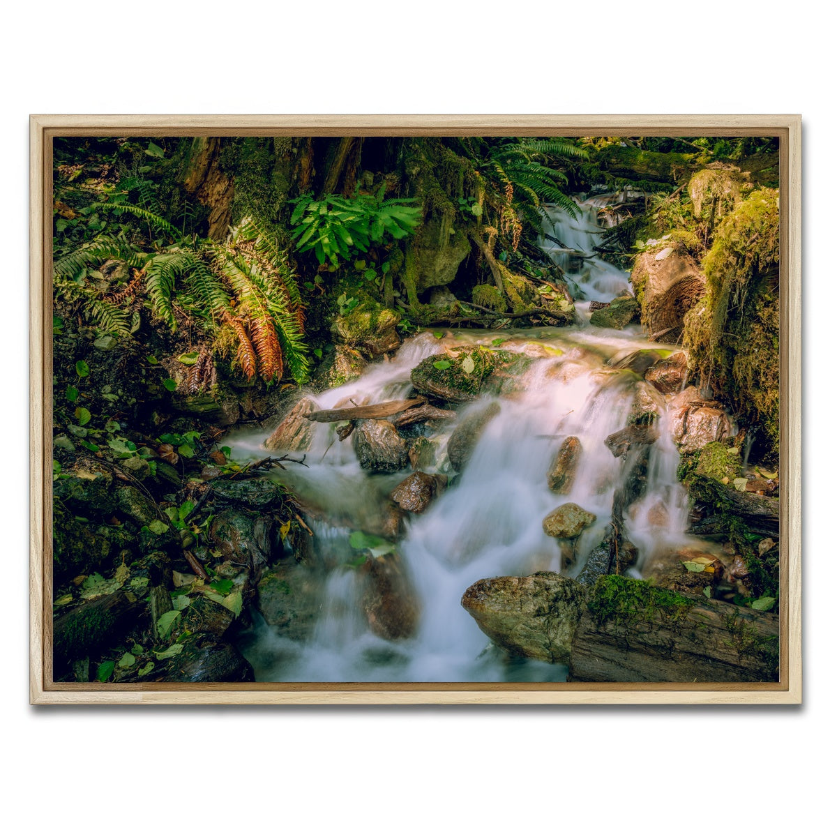 AUTO-MOCKUP WHITE | Baker Waterfall | 1 Piece | Natural Framed Canvas | group=4x3