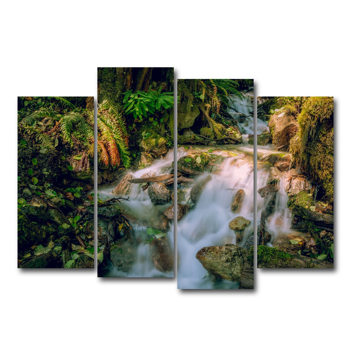 AUTO-MOCKUP WHITE | Baker Waterfall | 4 Piece | Gallery Wrap Canvas | group=4_normal