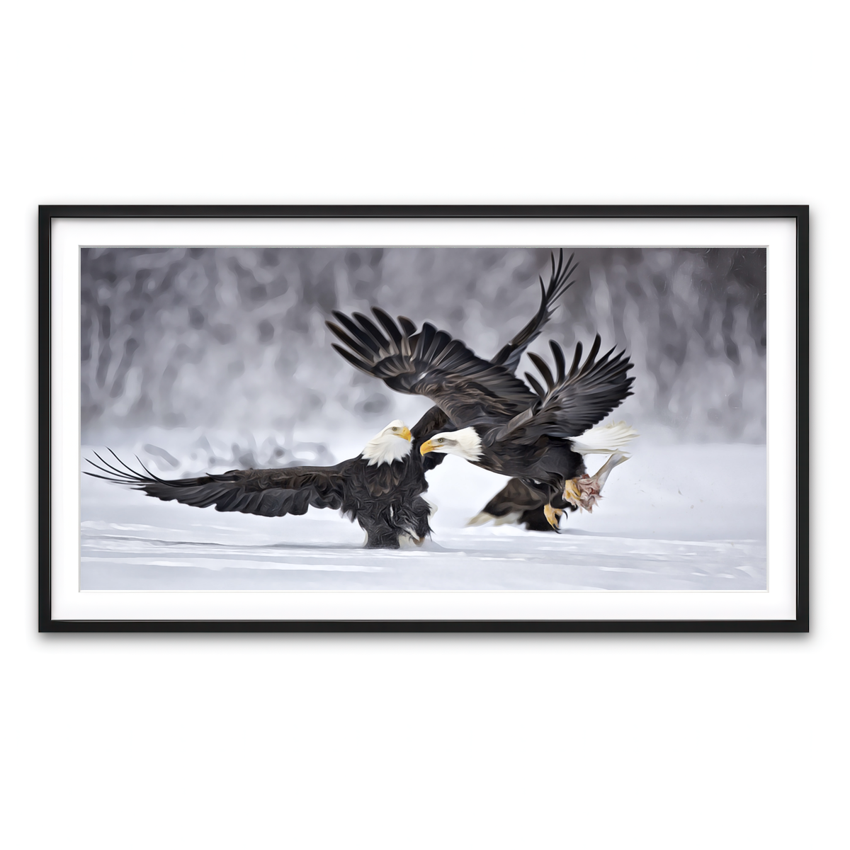 Framed Print 2x1 Black